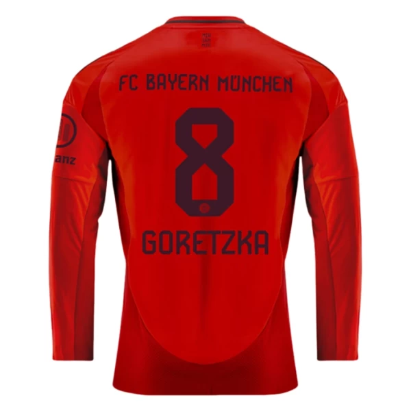 FC Bayern München Leon Goretzka #8 Fußballtrikots 2024-25 Heimtrikot Herren Langarm